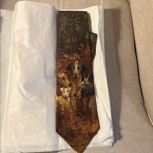 NWT Vintage Ralph Lauren Brown Classic Tie